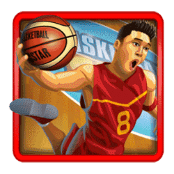 Ikon 2 Bintang Bola Basket Terbakar