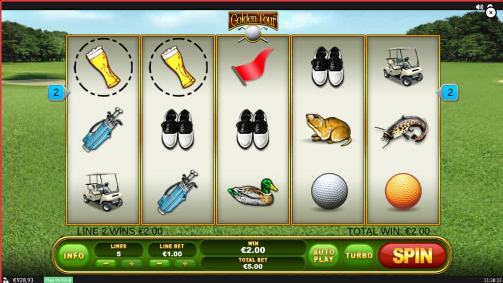 Overview of the Golden Tour Slot by Playtech
