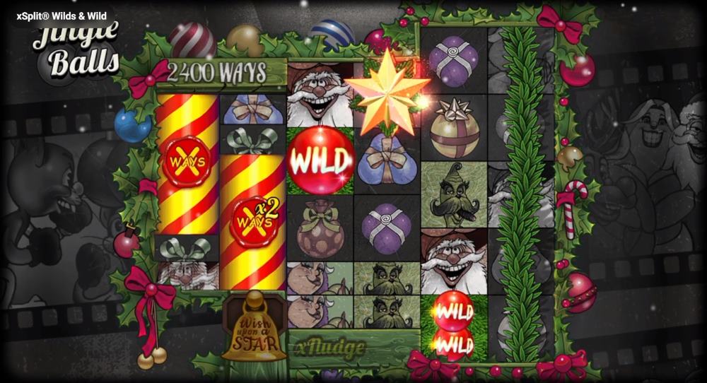 Jingle Balls slot features