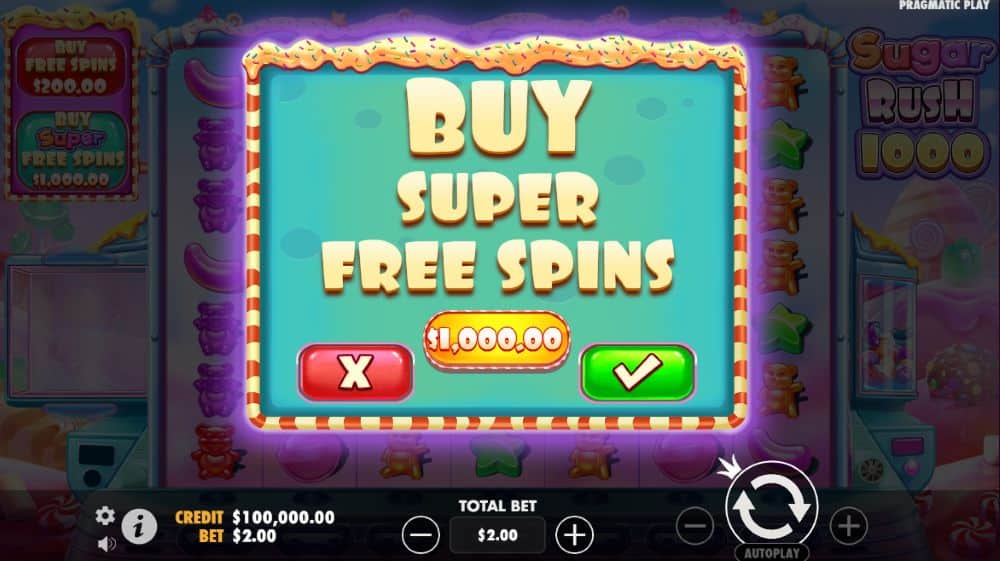 Sugar Rush 1000 slot gratis