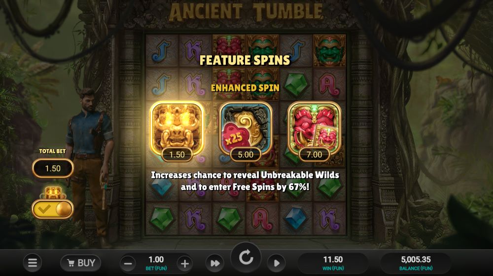 Ancient Tumble Feature Spins
