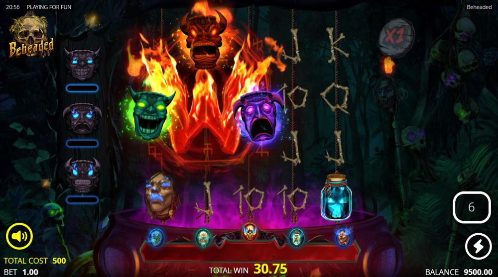 Beheaded online slot bonus game