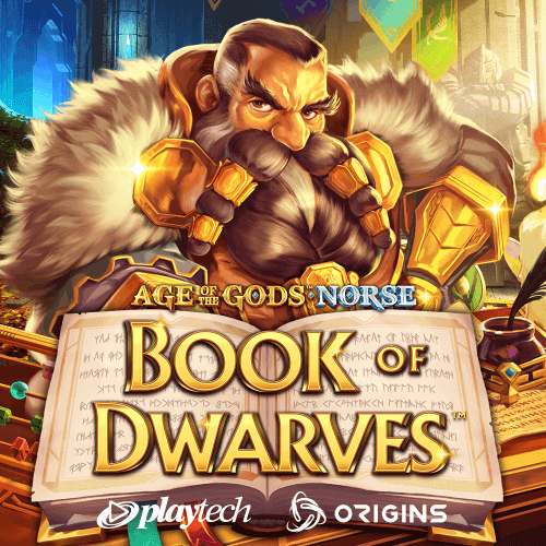 Demo Slot Age of the Gods Norse: Book of Dwarves dari Playtech